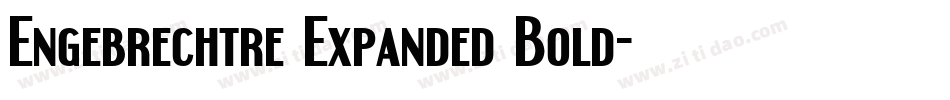 Engebrechtre Expanded Bold字体转换